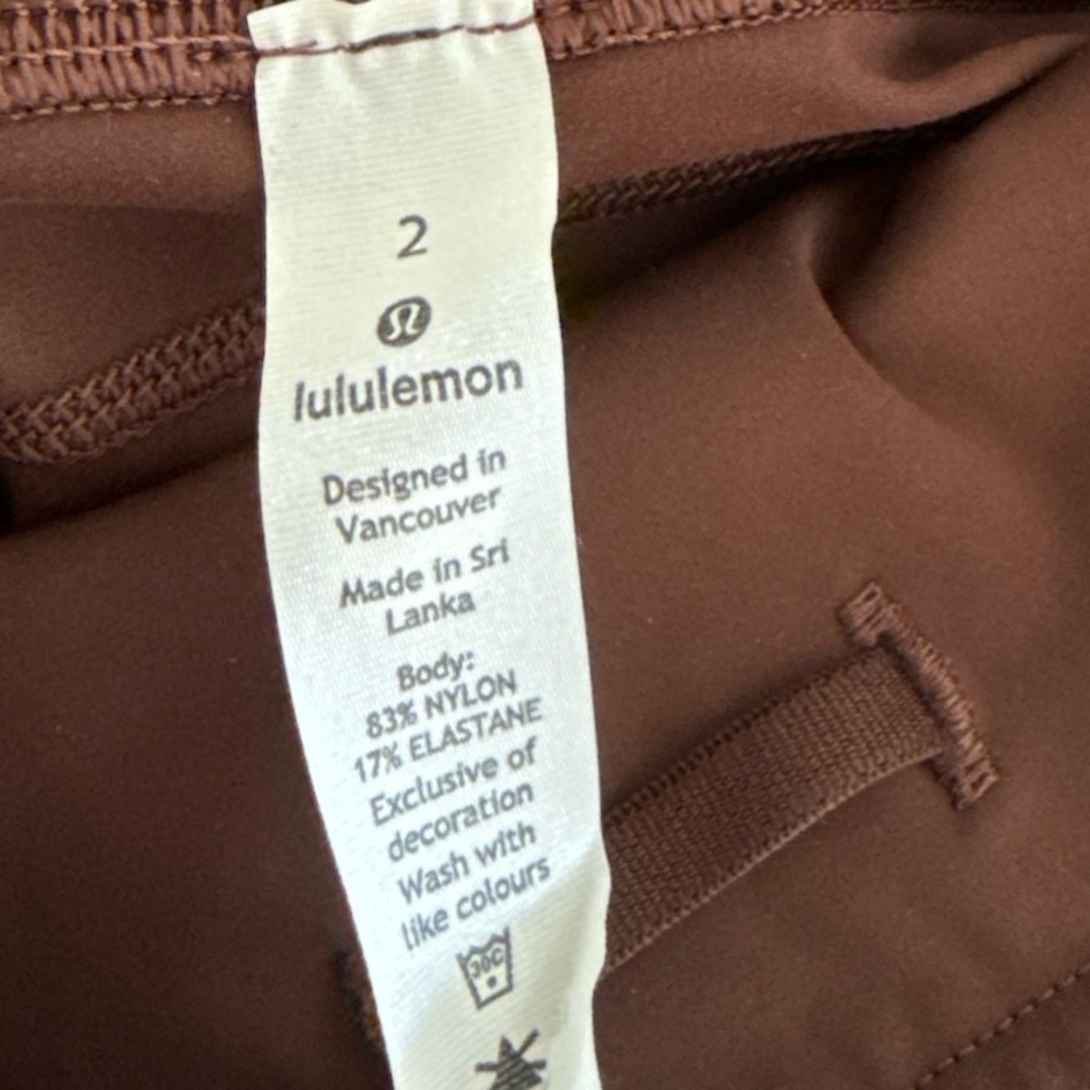 Lululemon Fast Free High-Rise Tight 28" Leggings in Brown Earth Size 2 NWOT - Picture 13 of 14